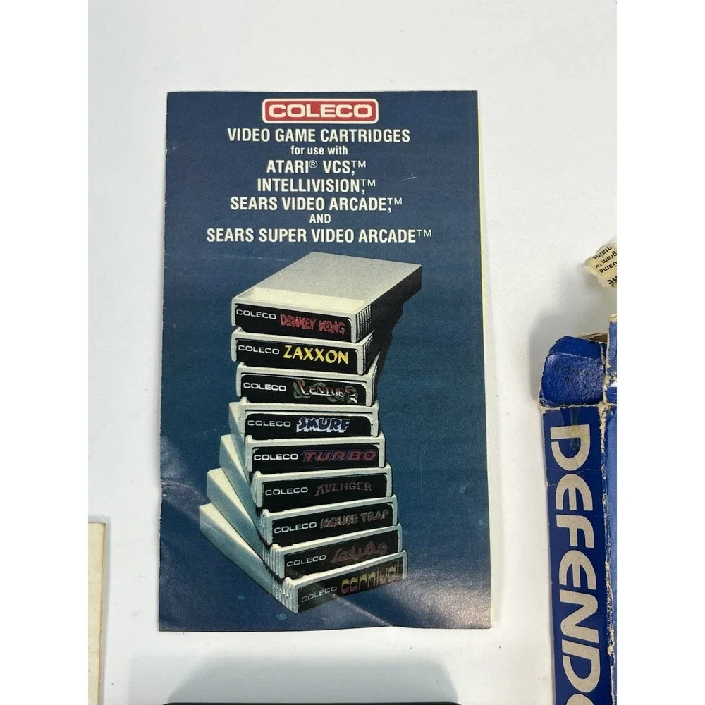 Defender (Atari 2600, 1980) Complete w/ Box & Manual - Tested & Working